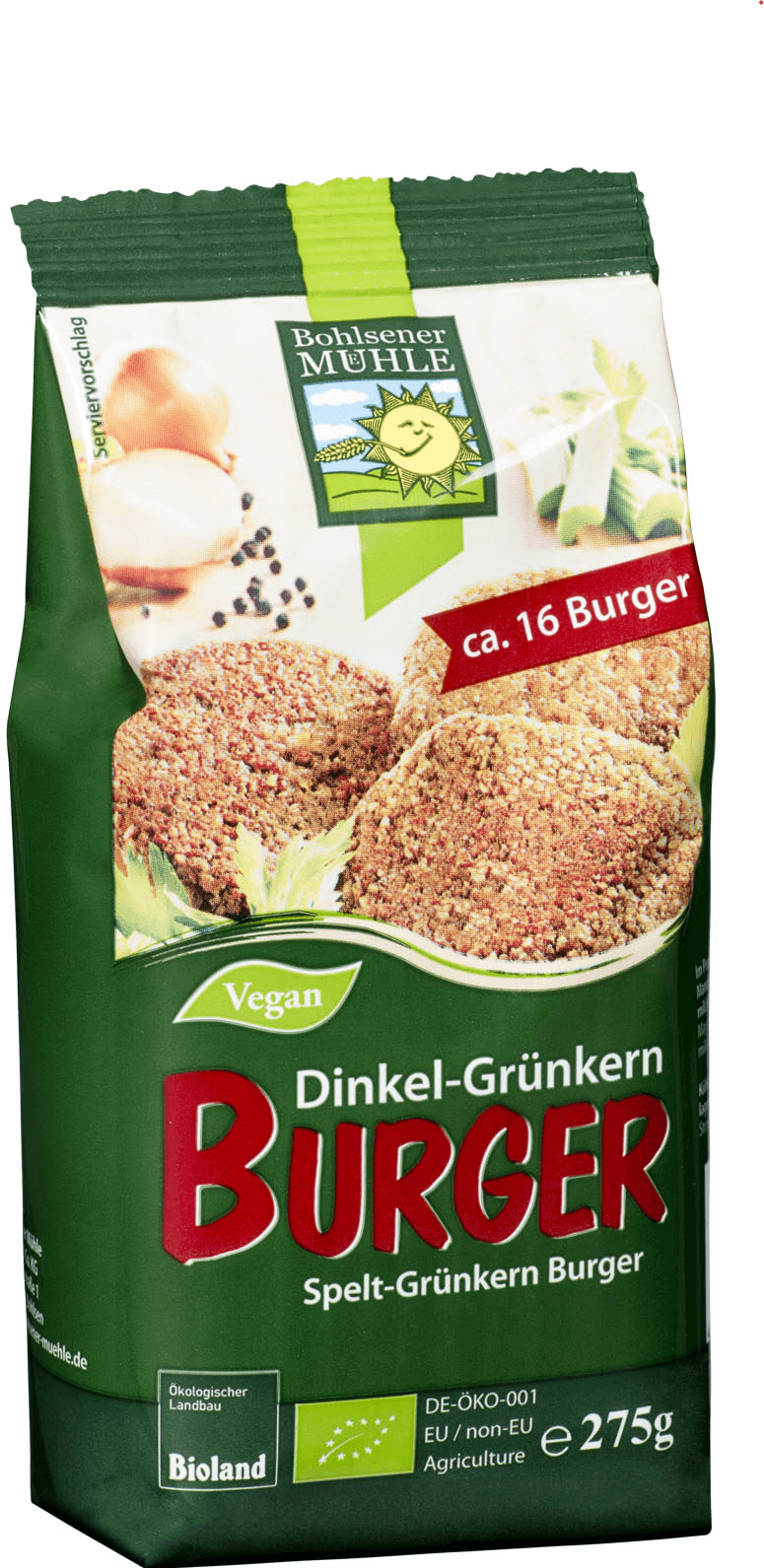 Dinkel Grünkern Burger