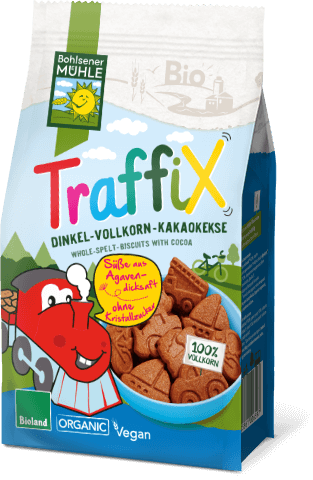 TraffiX Dinkel-Vollkorn-Kakaokeks